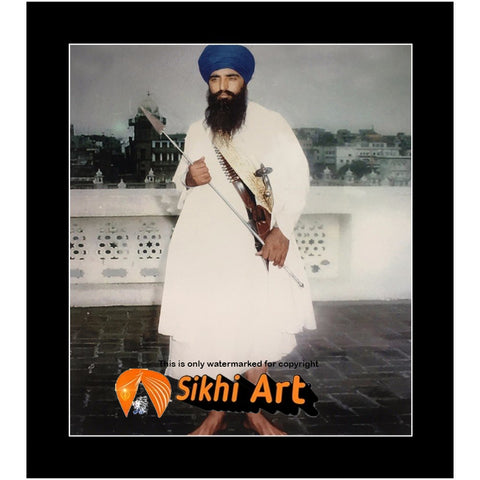 Sant Jarnail Singh Bhindranwale Khalistan Picture Frame 16 X 12 - sikhiart