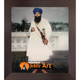 Sant Jarnail Singh Bhindranwale Khalistan Picture Frame 20 X 16 - sikhiart