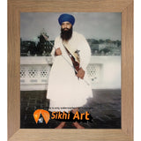 Sant Jarnail Singh Bhindranwale Khalistan Picture Frame 20 X 16 - sikhiart