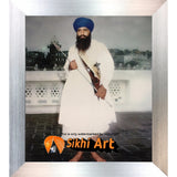 Sant Jarnail Singh Bhindranwale Khalistan Picture Frame 20 X 16 - sikhiart