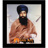 Sant Jarnail Singh Bhindranwale Picture Frame 36 X 24 - sikhiart