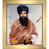 Sant Jarnail Singh Bhindranwale Picture Frame 36 X 24 - sikhiart
