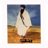 Sant Jarnail Singh Bhindranwale Walking Picture Frame 10 X 8 - sikhiart