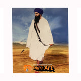 Sant Jarnail Singh Bhindranwale Walking Picture Frame 24 X 20 - sikhiart