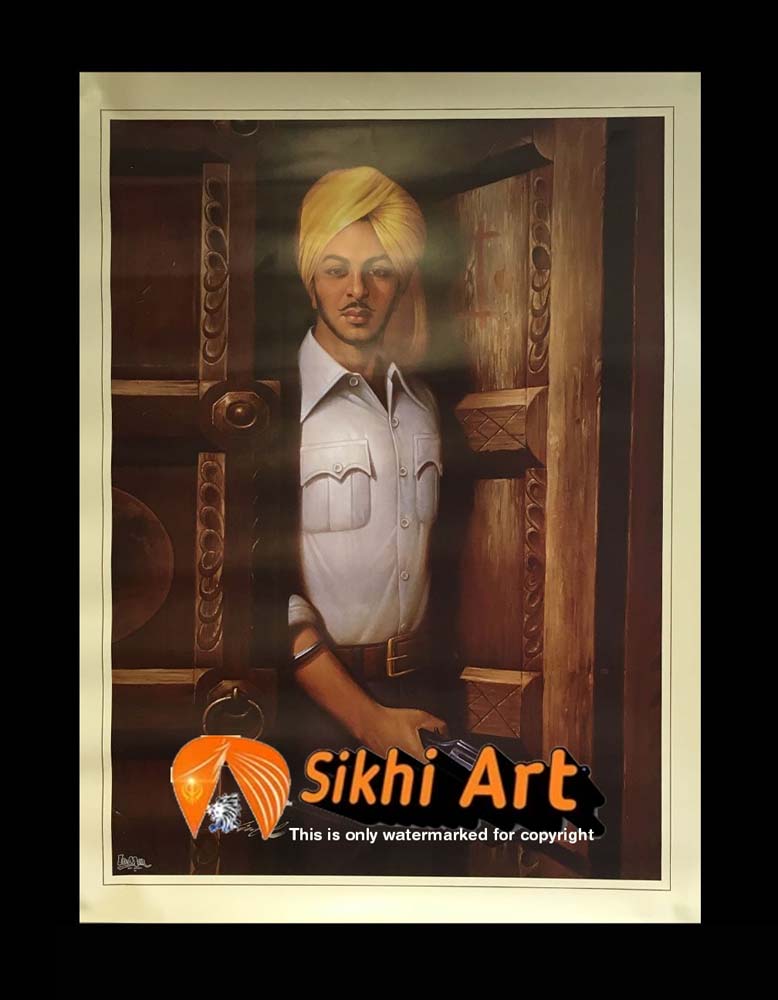 Shaheed Bhagat Singh Punjab In Size - 18 X 14 - sikhiart