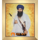 Sikh Leader Sant Jarnail Singh Bhindranwale Picture Frame 16 X 12 - sikhiart