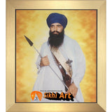 Sikh Leader Sant Jarnail Singh Bhindranwale Picture Frame 24 X 20 - sikhiart