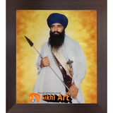 Sikh Leader Sant Jarnail Singh Bhindranwale Picture Frame 16 X 12 - sikhiart