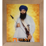 Sikh Leader Sant Jarnail Singh Bhindranwale Picture Frame 20 X 16 - sikhiart