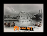 Harmandir Sahib Golden Temple Amritsar Punjab India Photo Picture Framed - 23 X 18 - sikhiart