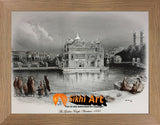 Harmandir Sahib Golden Temple Amritsar Punjab India Photo Picture Framed - 23 X 18 - sikhiart
