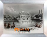 Harmandir Sahib Golden Temple Amritsar Punjab India Photo Picture Framed - 23 X 18 - sikhiart
