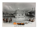 Harmandir Sahib Golden Temple Amritsar Punjab India Photo Picture Framed - 23 X 18 - sikhiart