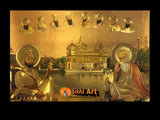 Ten Sikh Gurus In Golden Temple Harmandir Sahib In Size - 16 X 12 - sikhiart