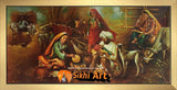 Traditional Punjab Village In India In Size - 40 X 20 - sikhiart