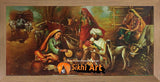 Traditional Punjab Village In India In Size - 40 X 20 - sikhiart