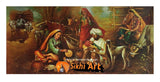 Traditional Punjab Village In India In Size - 40 X 20 - sikhiart