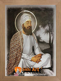 Guru Tegh Bahadur Ji Ninth Guru Of Sikhs In Size - 23 X 18 - sikhiart