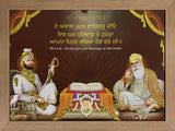 Guru Nanak Dev Ji And Guru Gobind Singh Ji Of Sikhism Picture Frame In Size - 12 X 9