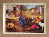 Punjabi People In Traditional Punjab Village In Size - 18 X 14 - sikhiart