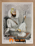 Guru Gobind Singh Ji Picture Frame In Size - 12 X 10