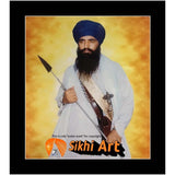 Sikh Leader Sant Jarnail Singh Bhindranwale Picture Frame 16 X 12 - sikhiart