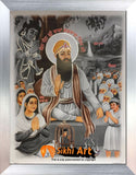 Baba Vadbhag Singh Ji Photo Picture Framed - 23 X 18 - sikhiart