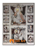 Sikh Gurus Of Sikhism Photo Picture Framed - 23 X 18 - sikhiart