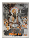 Baba Vadbhag Singh Ji Photo Picture Framed - 23 X 18 - sikhiart