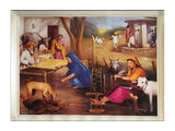 Punjabi People In Traditional Punjab Village In Size - 18 X 14 - sikhiart